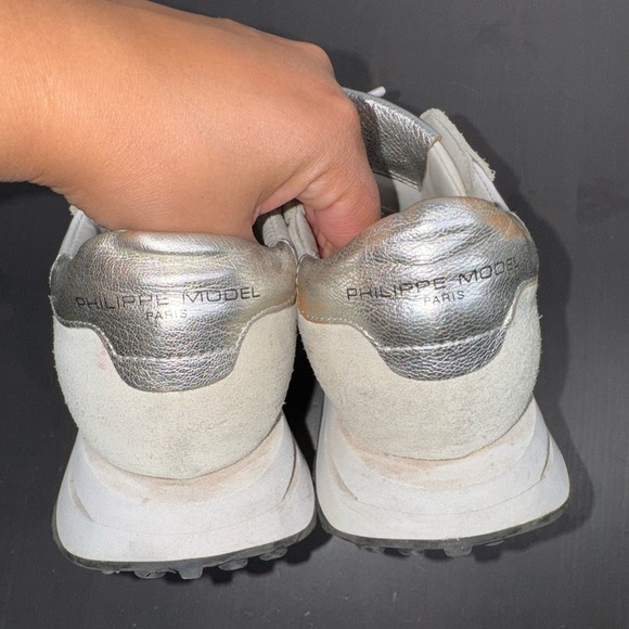 Philippe Model Tropez Haute Suede Beige Women’s Sneakers - Picture 7 of 9